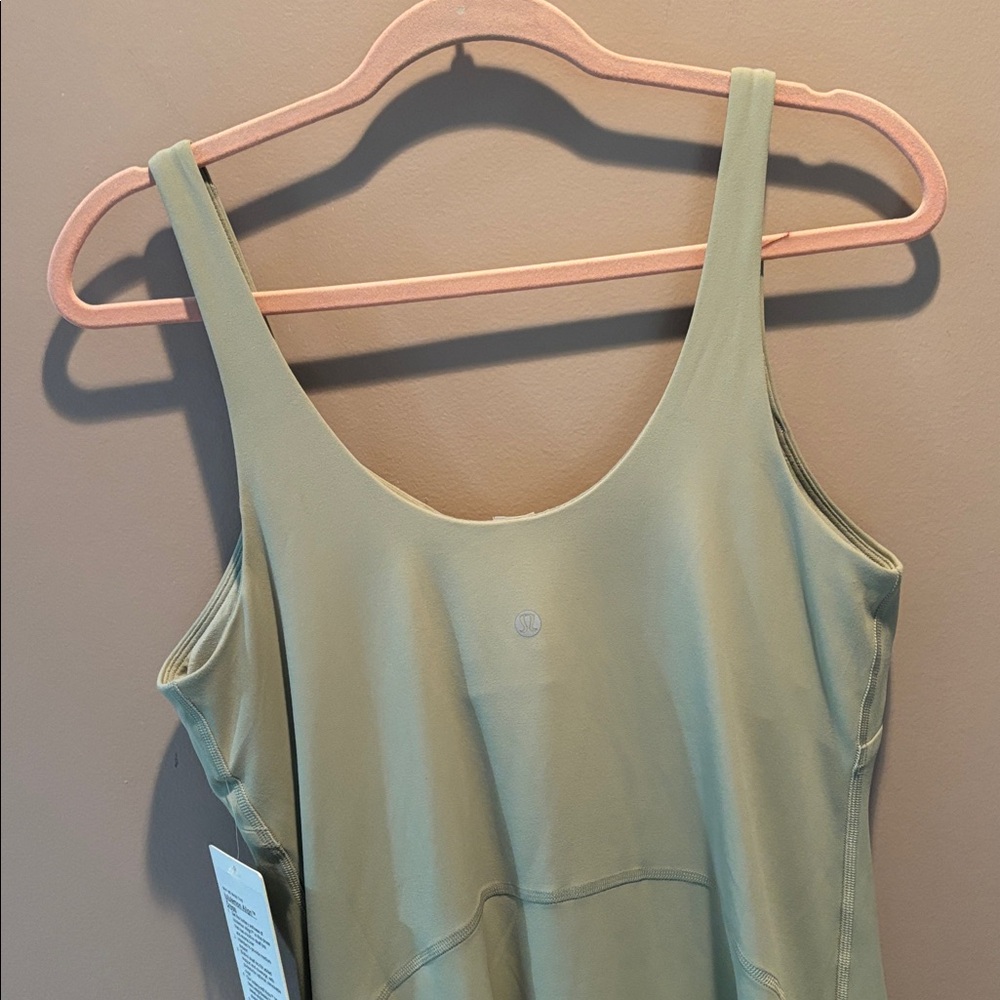LULULEMON ALIGN DRESS IN FOG GREEN SZ 12 NWT - Picture 4 of 6
